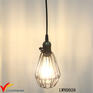 Ceiling Vintage Metal Cage Pendant Lamp